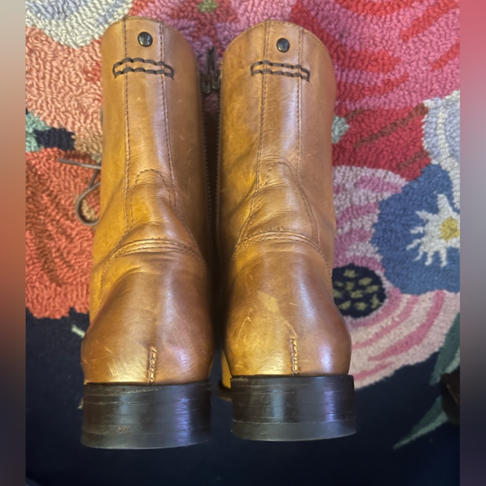 FRYE Melissa Lace Short Combat Boots - Picture 5 of 9